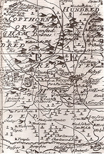 North East Surrey Map of 1720