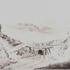 Sketch of the Quarry Dean limestone quarries, Merstham, 1823