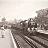 The Royal Train at Chipstead station on Derby day, 1953