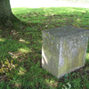 Stone on Church Green recording bomb damage during World War II