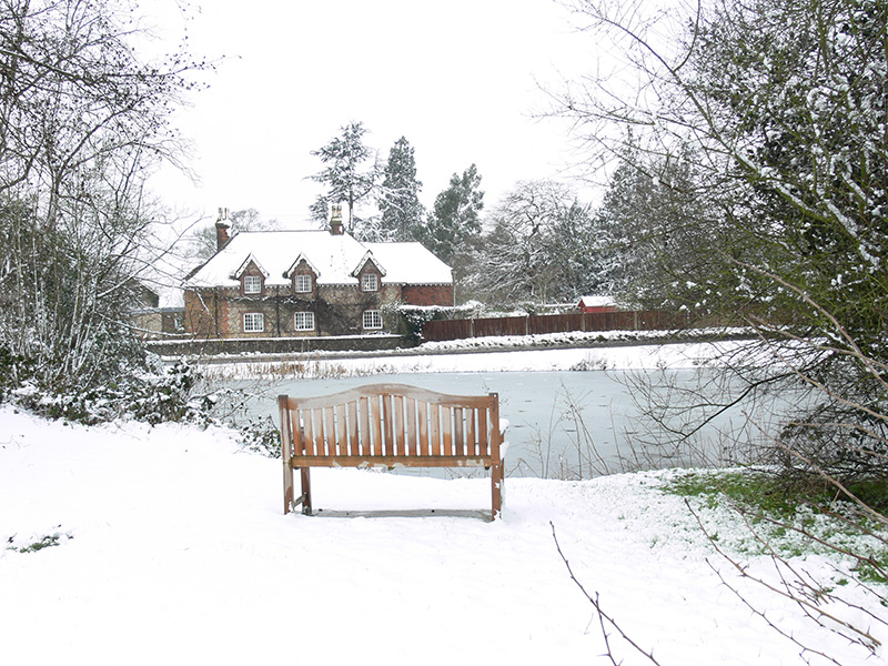 Elmore pond, winter 2007