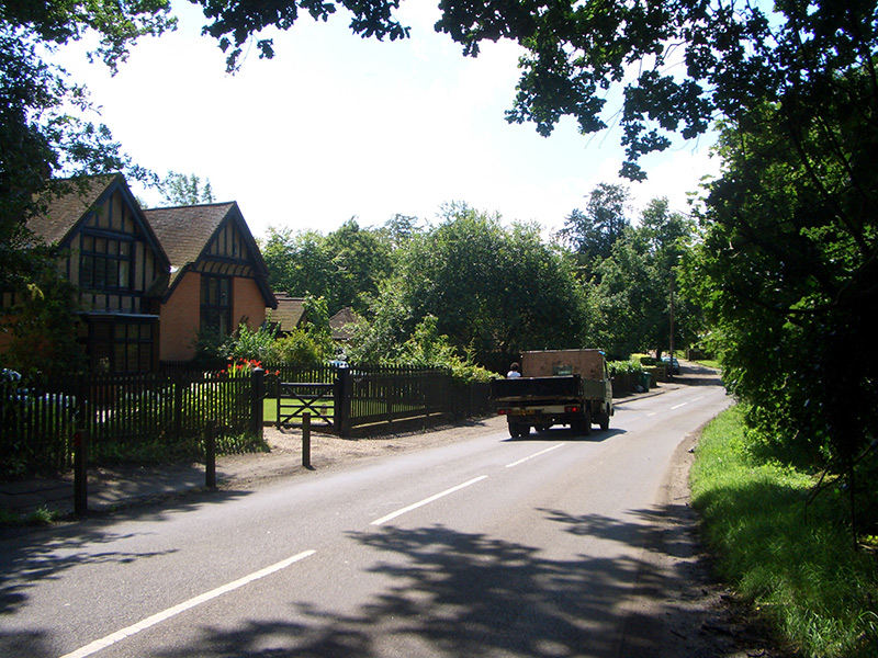 High road near Ruffetts End, 2007