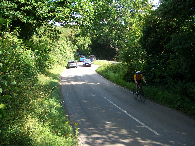 Looking east across the Chipstead valley from Park Road, 2007. The view is now obscured by trees