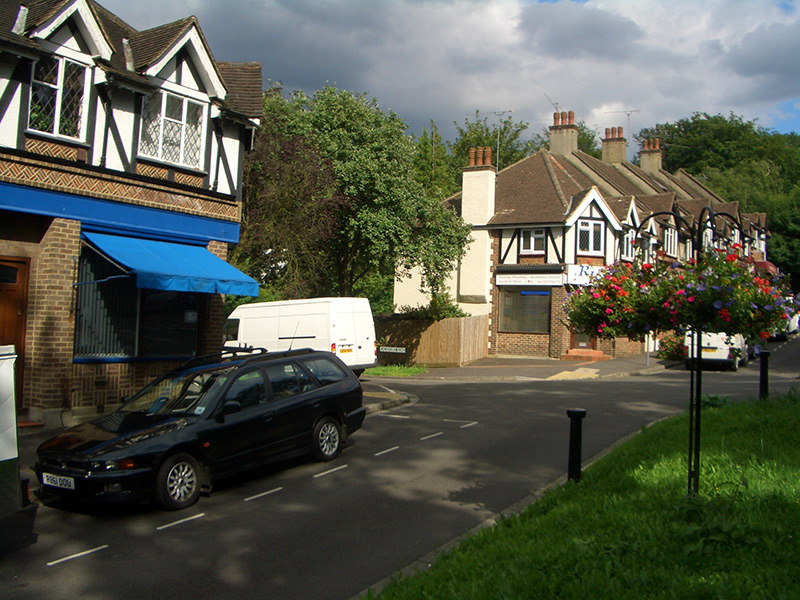 Station Approach, 2007, with Lackford Road on the left of the picture